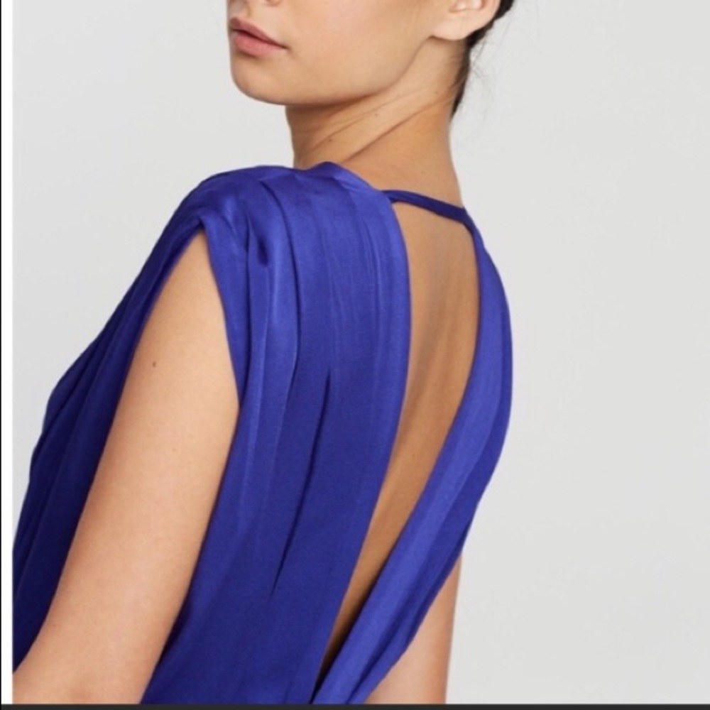 Reiss Elaini Satin Midi Dress - Picture 5 of 13